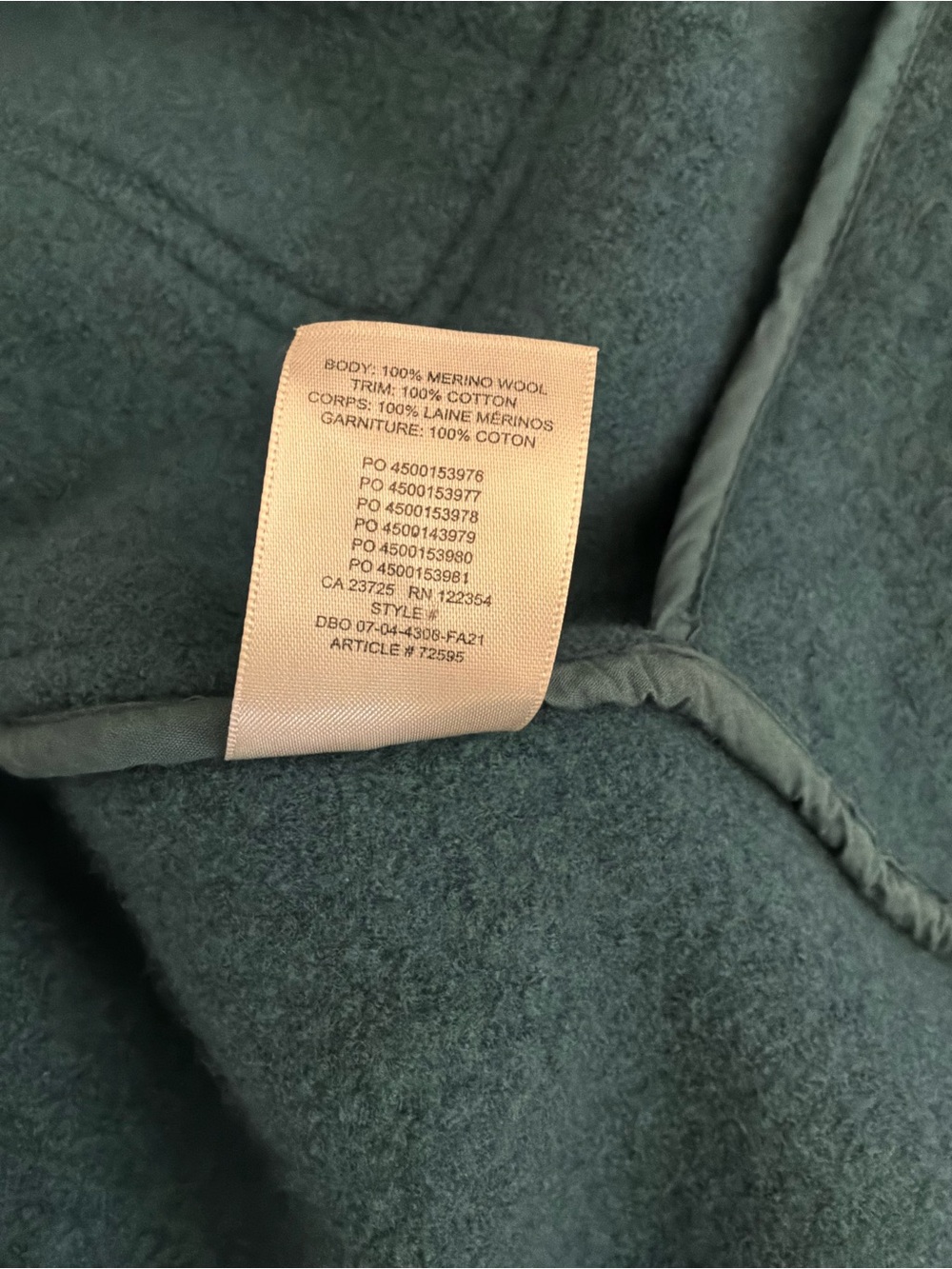 WILFRED FREE | ARITZIA GANNA GREEN SHACKET - Picture 5 of 5
